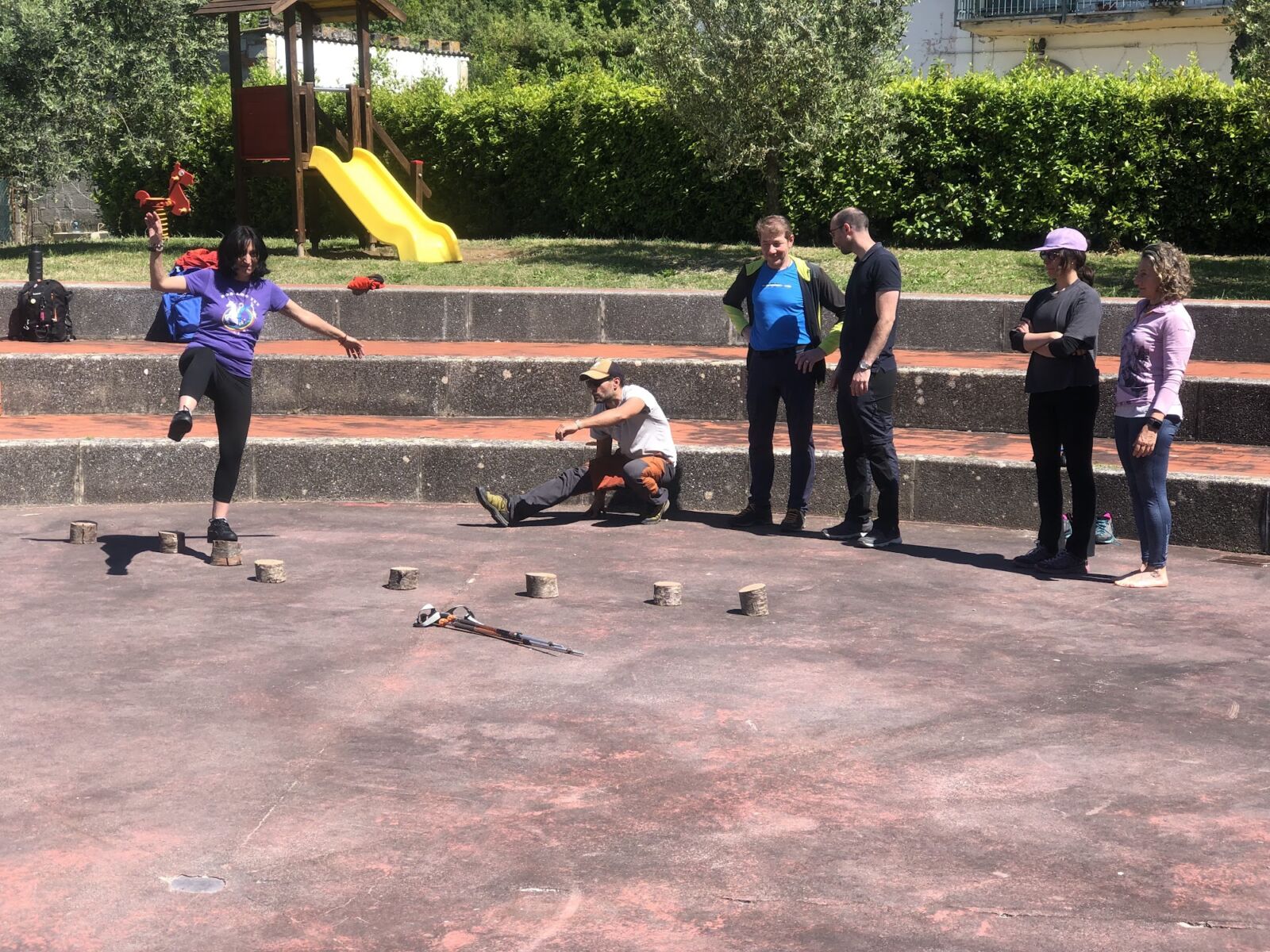 Caruso Method climbing course at the crag